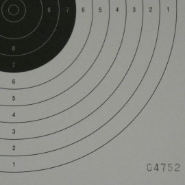 250 cibles Carabine tir à 10m. ISSF. Numérotées ou non